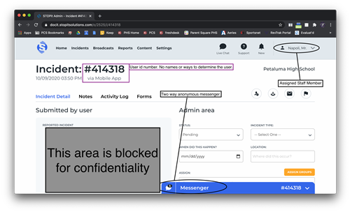 Incident Page